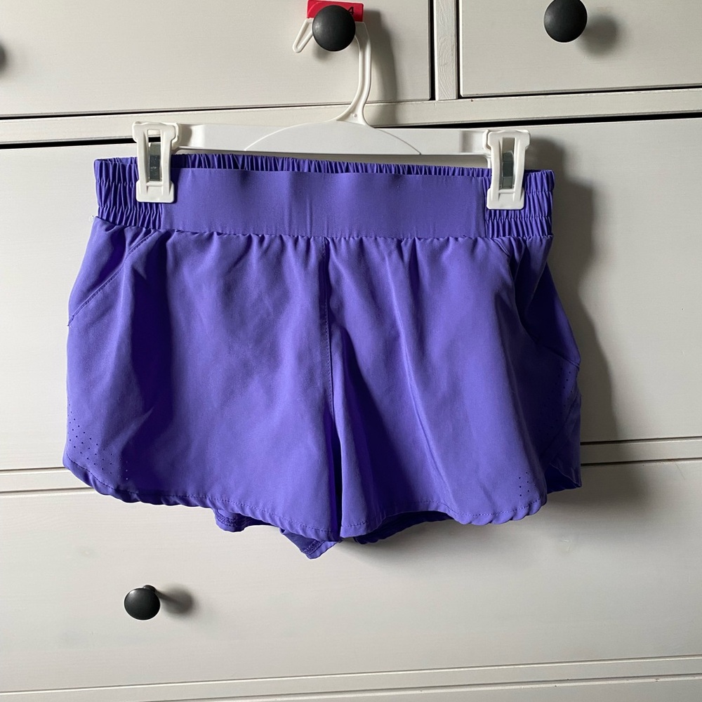 ASICS purple running shorts